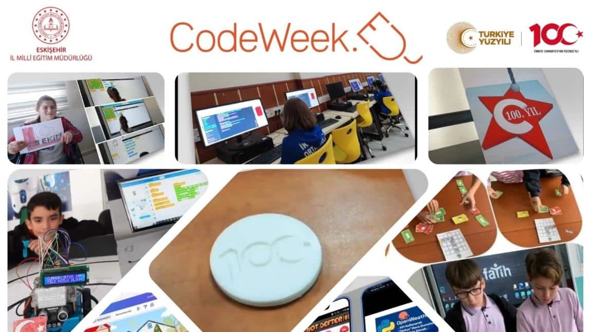 İl Milli Eğitim Müdürlüğümüz ile Ortaklaşa Katılım Gösterdiğimiz Etkinliklerle İlimiz Codeweek Mükemmellik Sertifikası Aldı